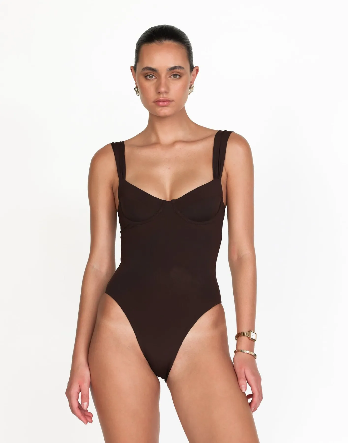Salma One Piece (Chocolate)*CHARCOAL Sale