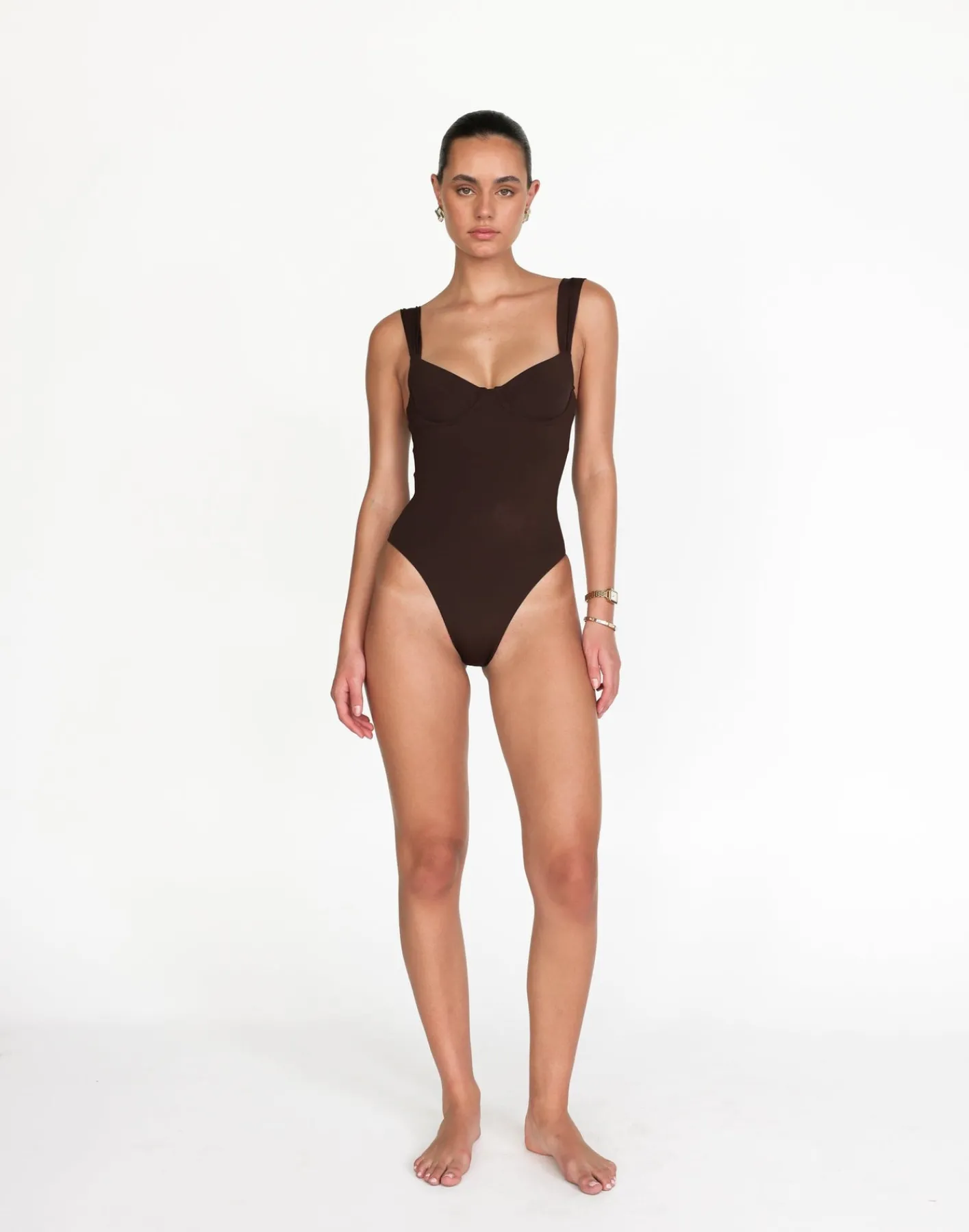 Salma One Piece (Chocolate)*CHARCOAL Sale