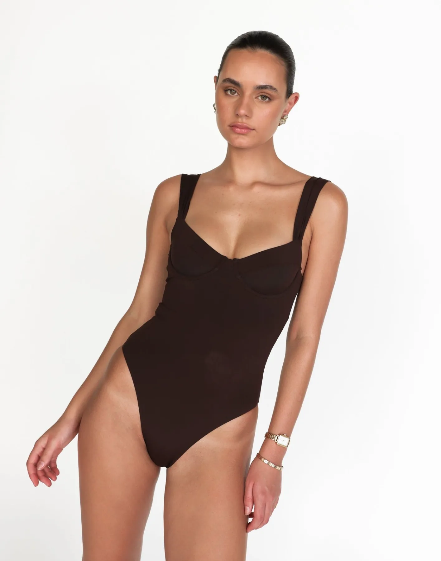 Salma One Piece (Chocolate)*CHARCOAL Sale