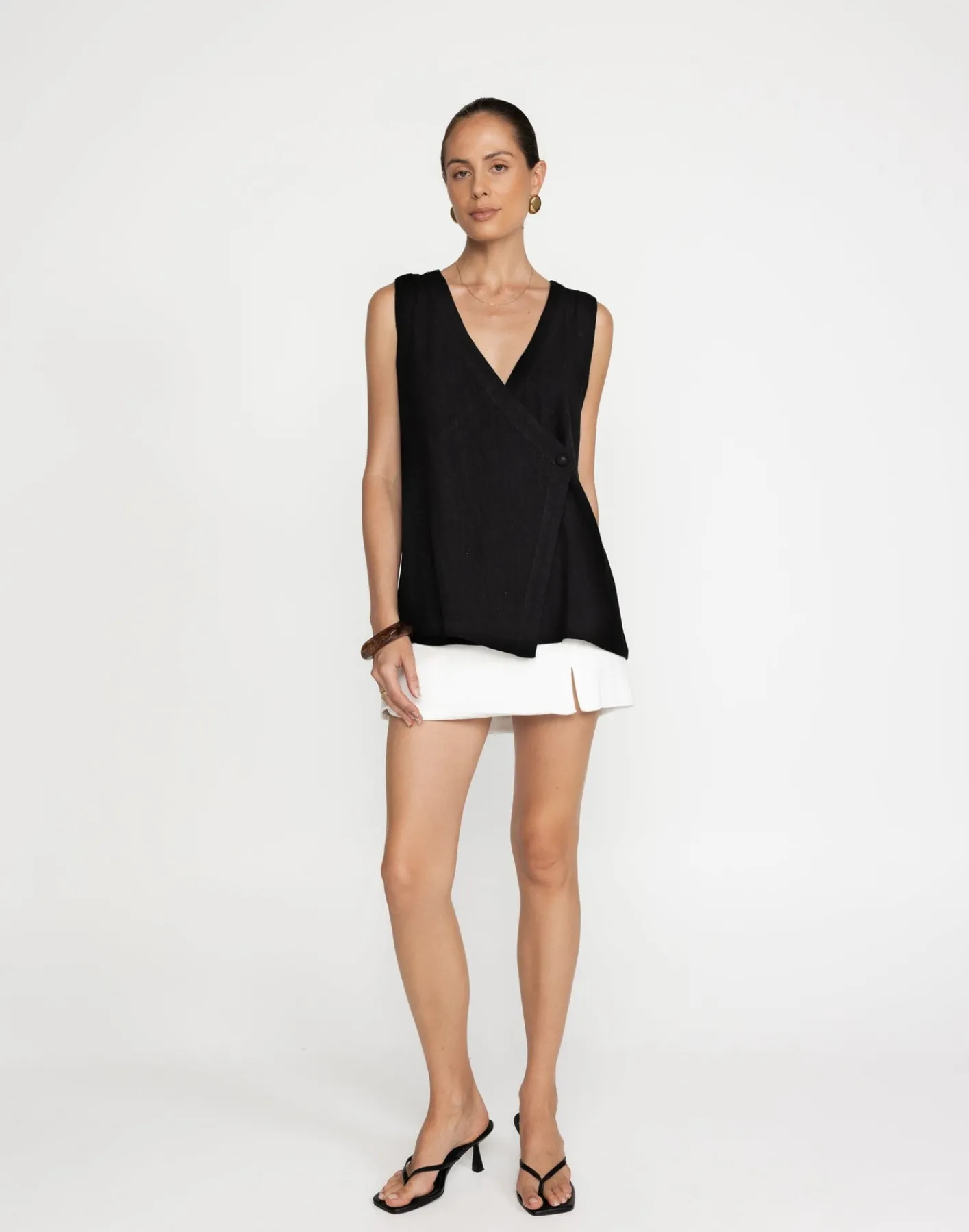 Sandra Mini Skirt (White)*CHARCOAL Online