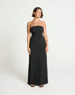 Sarie Maxi Dress (Black)*CHARCOAL Hot