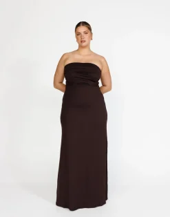 Sarie Maxi Dress (Chocolate)*CHARCOAL Hot