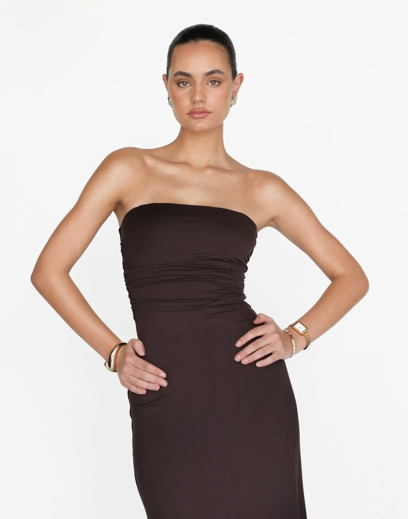 Sarie Maxi Dress (Chocolate)*CHARCOAL Hot