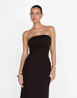 Sarie Maxi Dress (Chocolate)*CHARCOAL Hot
