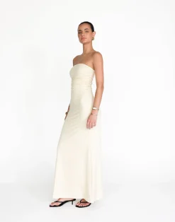 Sarie Maxi Dress (Oat)*CHARCOAL Clearance