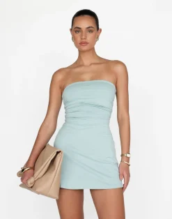 Sarie Mini Dress (Azure)*CHARCOAL Clearance