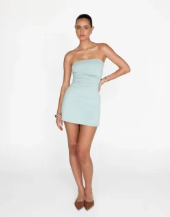 Sarie Mini Dress (Azure)*CHARCOAL Clearance