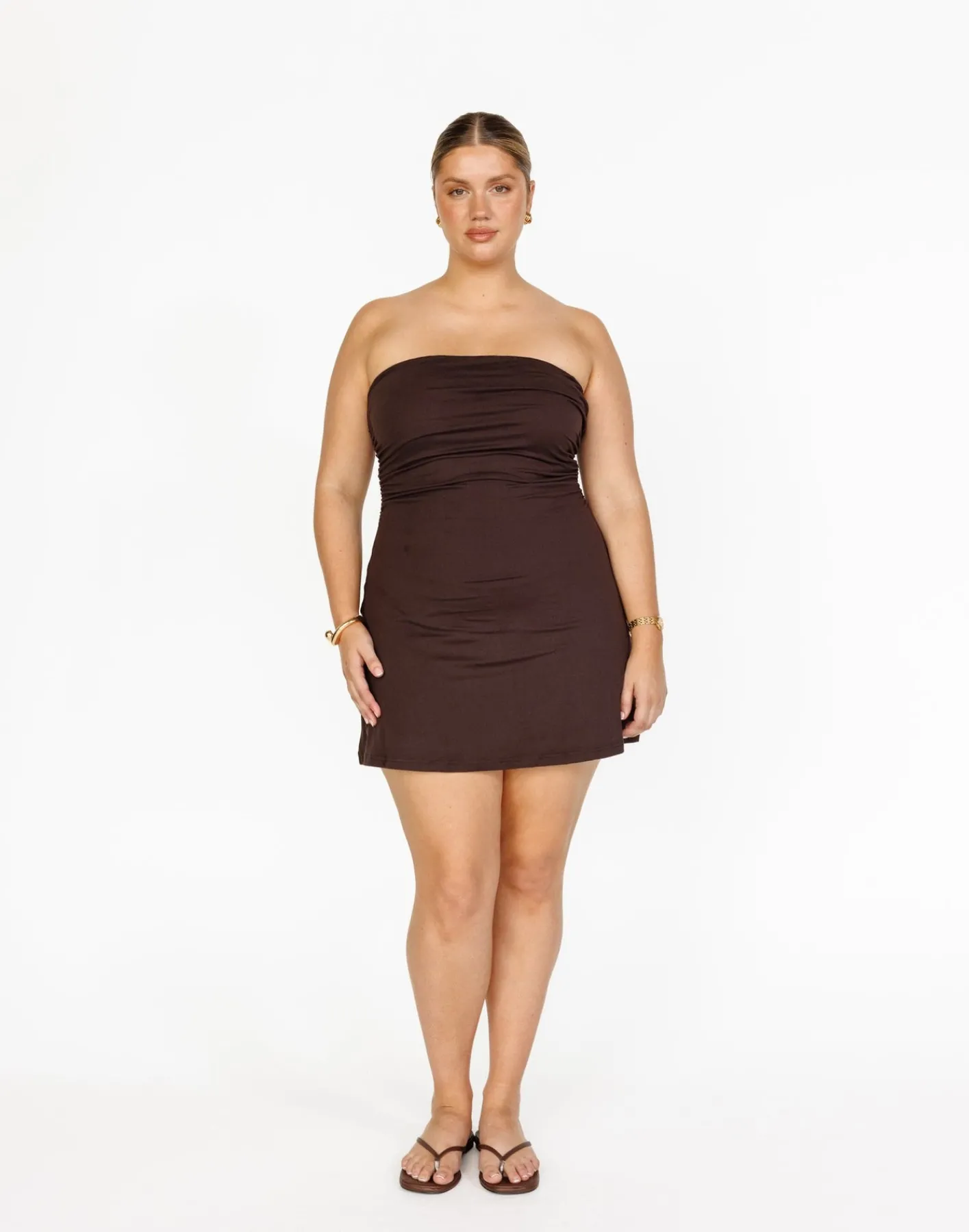 Sarie Mini Dress (Chocolate)*CHARCOAL Best