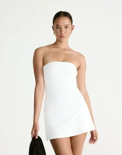 Sarie Mini Dress (White)*CHARCOAL Clearance