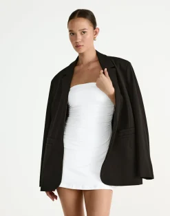 Sarie Mini Dress (White)*CHARCOAL Clearance