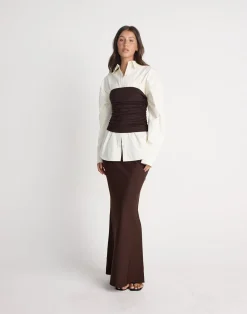 Sarie Top (Chocolate)*CHARCOAL CLOTHING Fashion