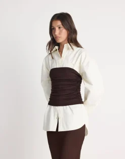 Sarie Top (Chocolate)*CHARCOAL CLOTHING Fashion