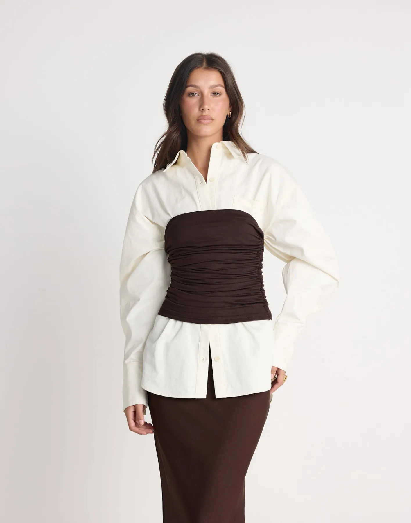 Sarie Top (Chocolate)*CHARCOAL CLOTHING Fashion