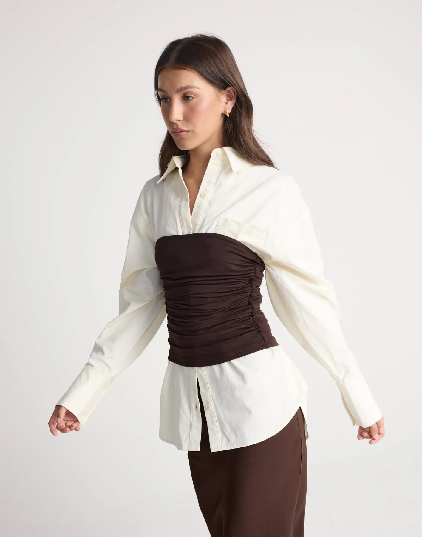 Sarie Top (Chocolate)*CHARCOAL CLOTHING Fashion