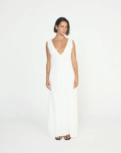 Seascape Maxi Dress (White)*CHARCOAL CLOTHING Sale
