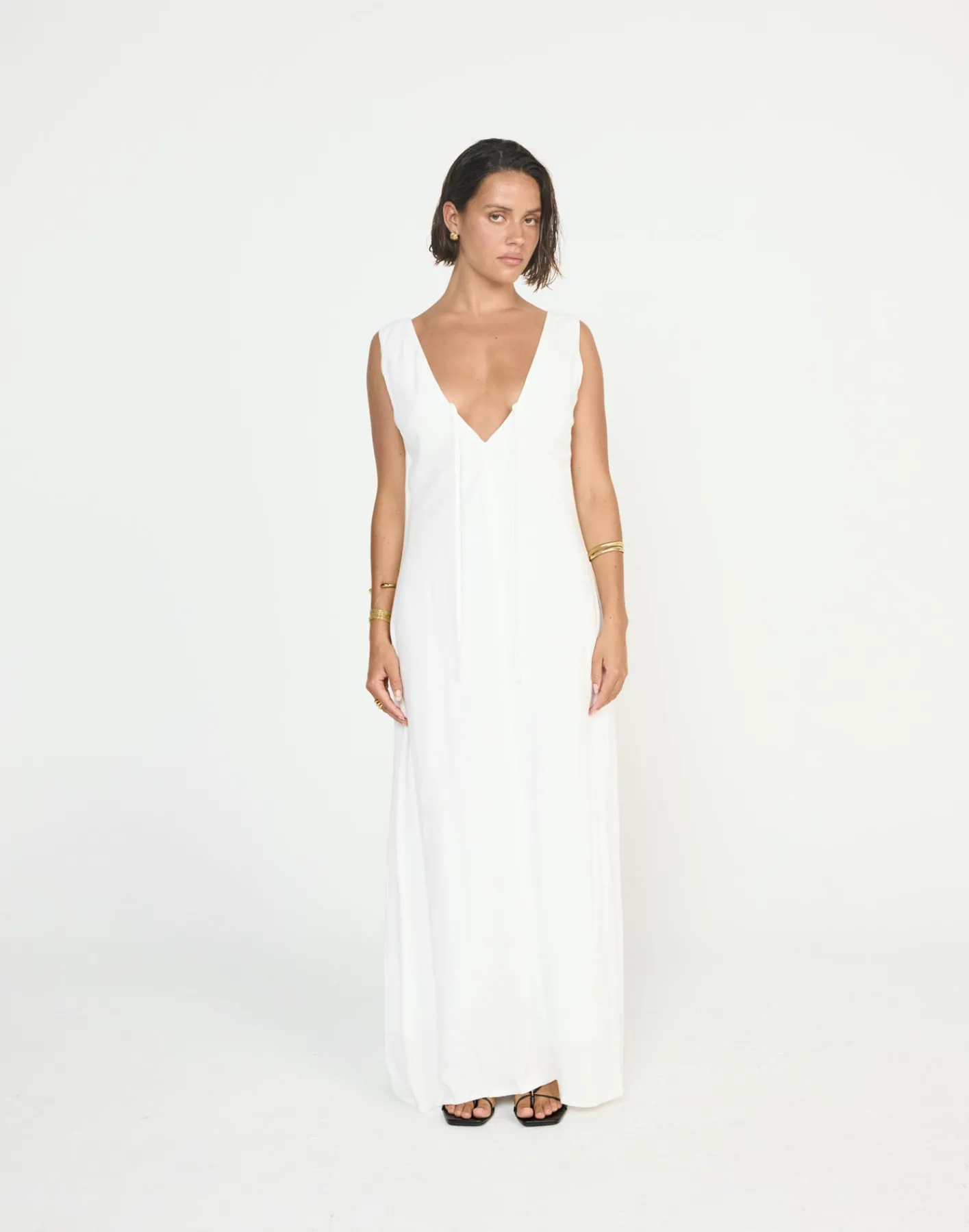 Seascape Maxi Dress (White)*CHARCOAL CLOTHING Sale