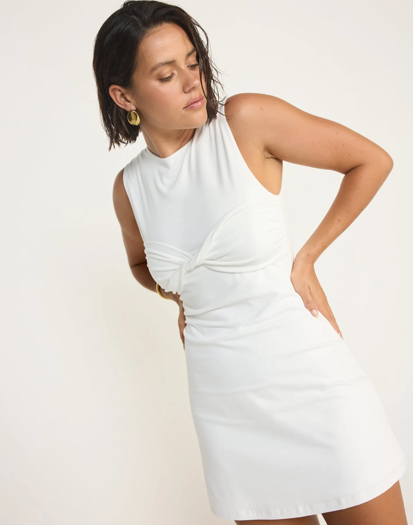 Seaside Mini Dress (White)*CHARCOAL CLOTHING New