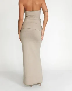 Seline Maxi Skirt (Latte)*CHARCOAL Outlet