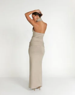 Seline Maxi Skirt (Latte)*CHARCOAL Outlet