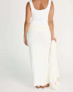 Seline Maxi Skirt (Off White)*CHARCOAL CLOTHING Online