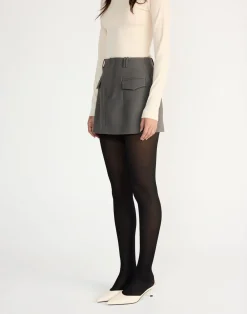 Sherin Mini Skirt (Slate)*CHARCOAL CLOTHING Discount