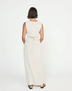 Shoreline Maxi Dress (Latte)*CHARCOAL CLOTHING Clearance