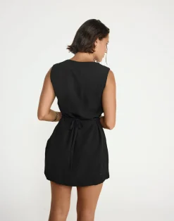 Shoreline Mini Dress (Black)*CHARCOAL CLOTHING Sale