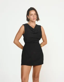 Shoreline Mini Dress (Black)*CHARCOAL CLOTHING Sale