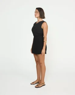 Shoreline Mini Dress (Black)*CHARCOAL CLOTHING Sale