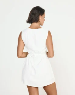 Shoreline Mini Dress (White)*CHARCOAL CLOTHING Best