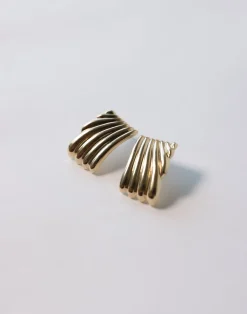 Sikora Earrings (Gold)*CHARCOAL Hot