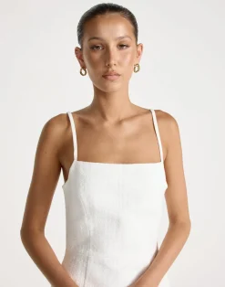 Sinead Mini Dress (Textured White)*CHARCOAL CLOTHING Best