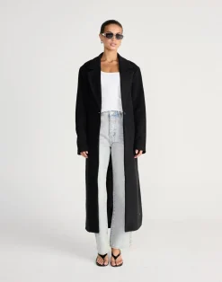 Sorrel Trench Coat (Black)*CHARCOAL CLOTHING Clearance