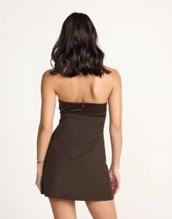 Suki Mini Dress (Chocolate)*CHARCOAL CLOTHING Discount