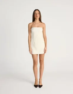 Suki Mini Dress (Cream)*CHARCOAL Hot