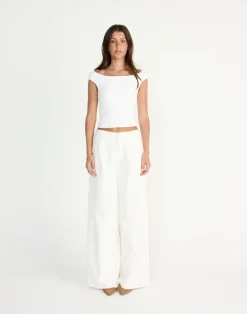 Sunkissed Top (White)*CHARCOAL Hot