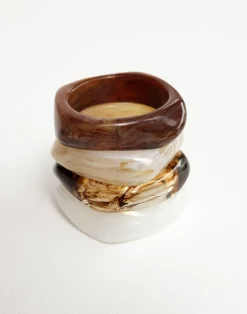 Tamiya Bracelet (Custard Swirl)*CHARCOAL Sale