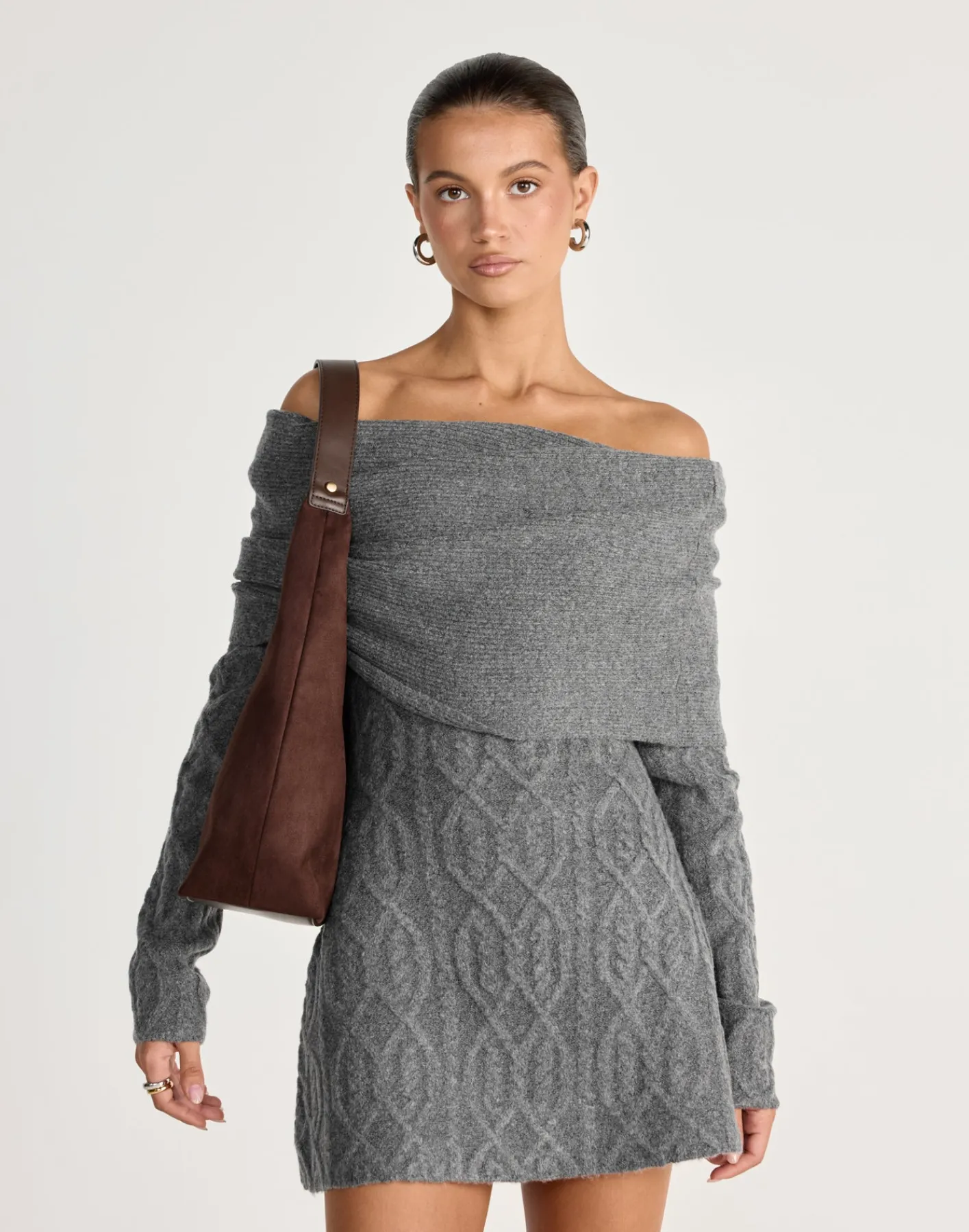 Tammy Shoulder Bag (Chocolate Suede) - By*Billini Discount