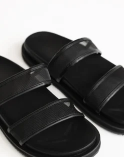 Tamre Slides (Black Mesh) - By*Billini New