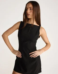 Tanner Mini Dress (Black)*CHARCOAL CLOTHING Online