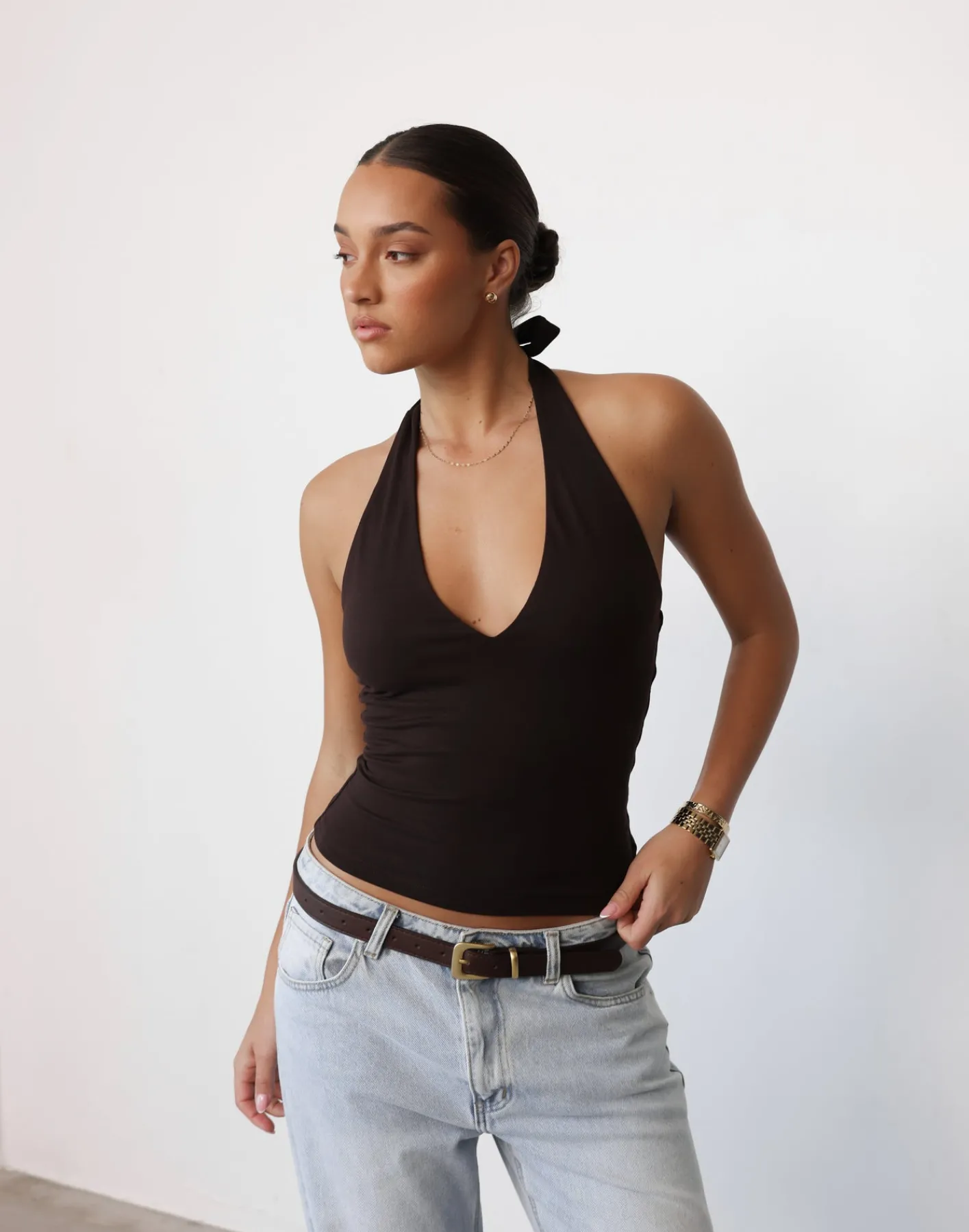 Tara Top (Chocolate)*CHARCOAL Sale