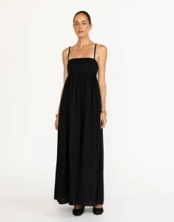 Tarsha Maxi Dress (Black)*CHARCOAL Sale