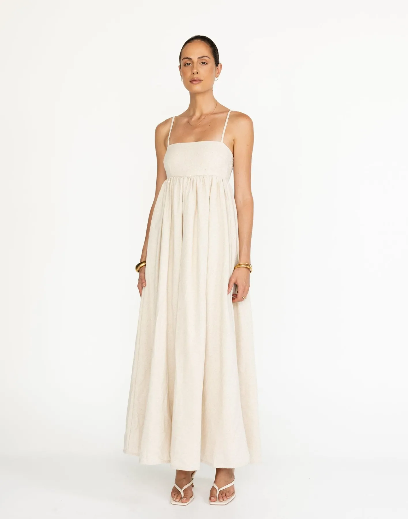 Tarsha Maxi Dress (Oat)*CHARCOAL Clearance