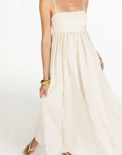Tarsha Maxi Dress (Oat)*CHARCOAL Clearance