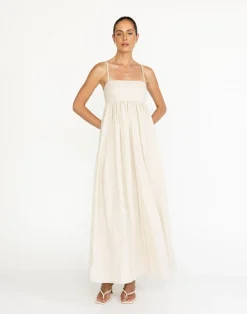 Tarsha Maxi Dress (Oat)*CHARCOAL Clearance