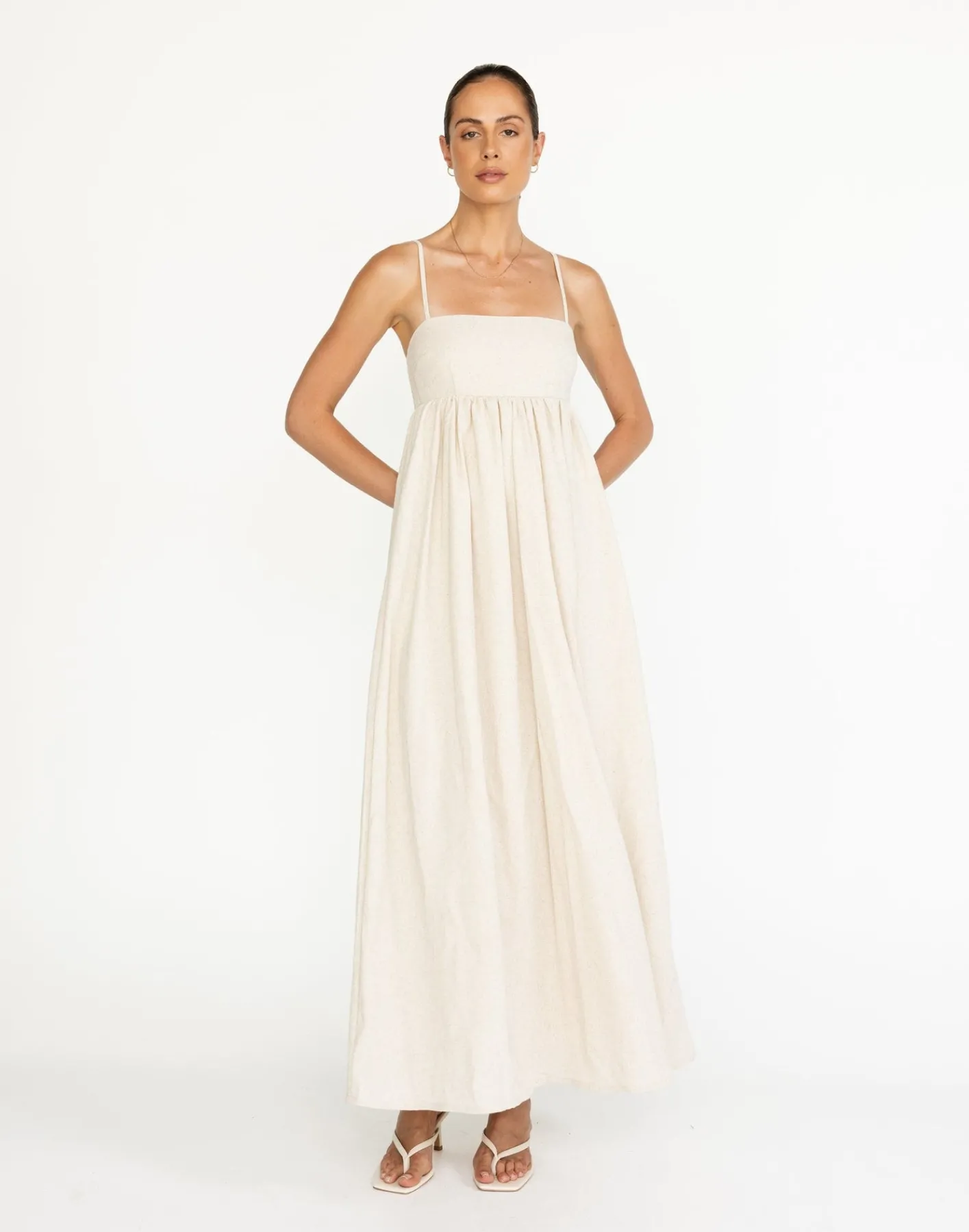 Tarsha Maxi Dress (Oat)*CHARCOAL Clearance