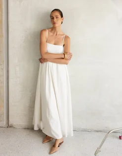Tarsha Maxi Dress (Off White)*CHARCOAL Outlet