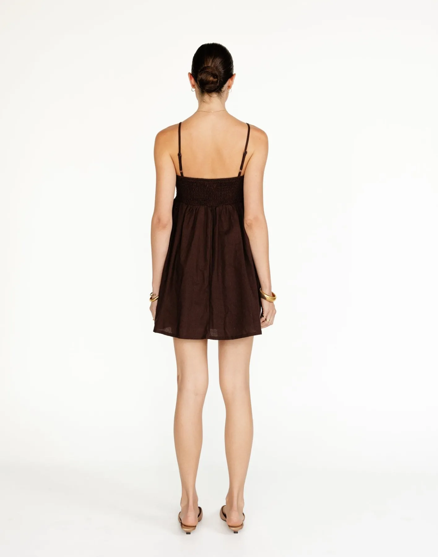 Tarsha Mini Dress (Chocolate)*CHARCOAL Sale