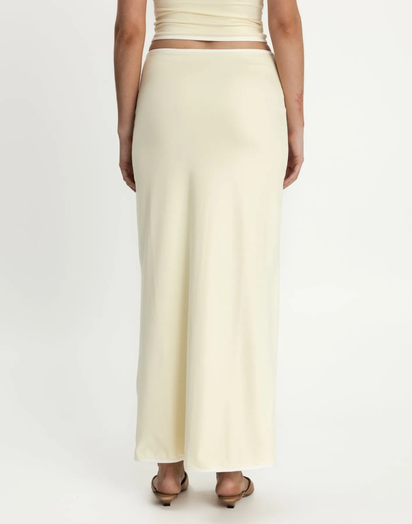Tavina Maxi Skirt (Butter/White)*CHARCOAL CLOTHING Outlet