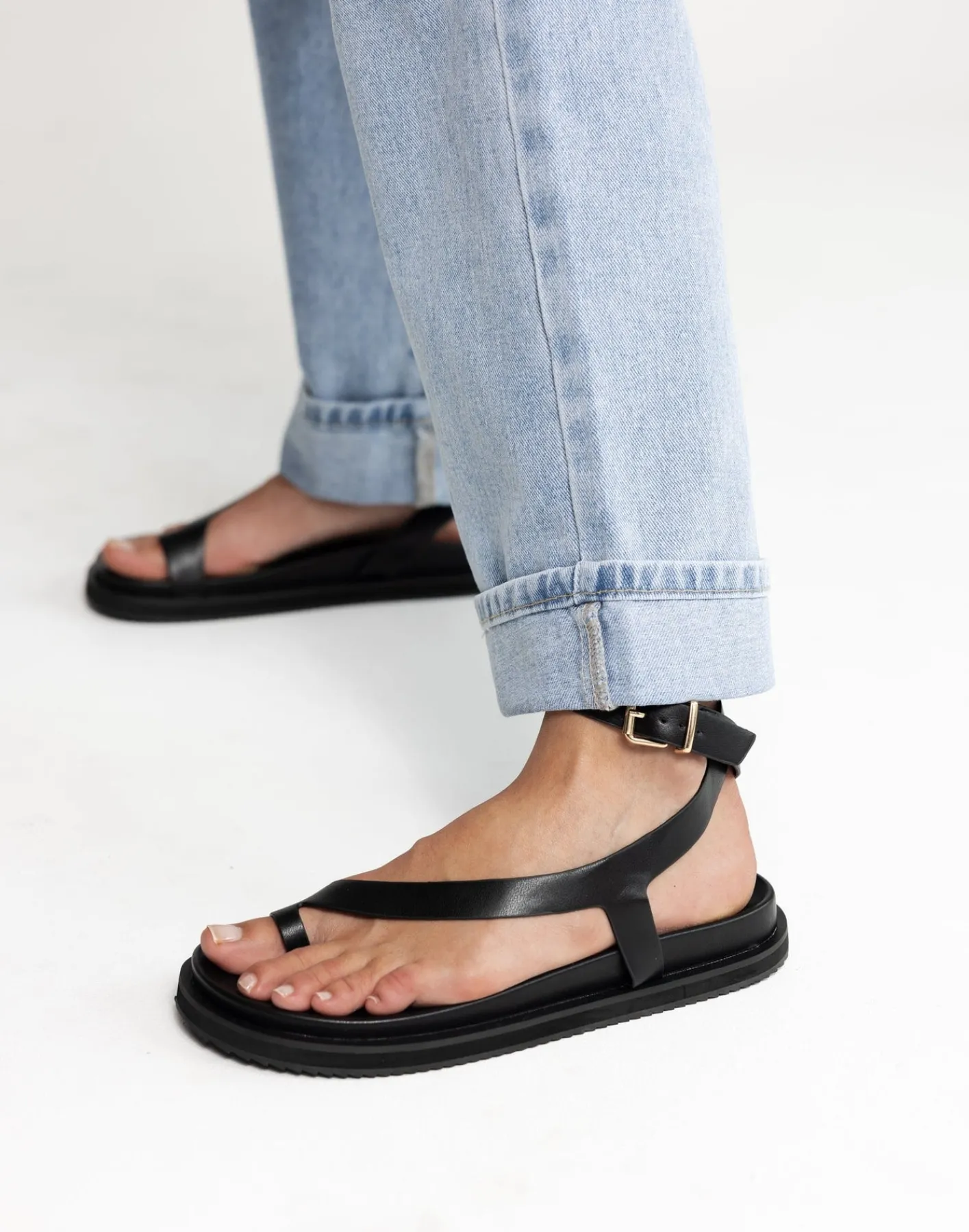 Temperance Sandals (Black) - By*BILLINI New